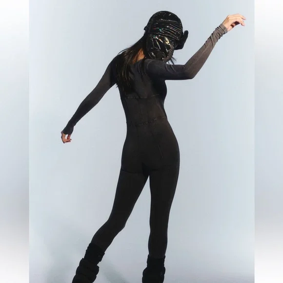 Free People Movement Good Karma Corset Long Sleeve Onesie - Picture 4 of 6